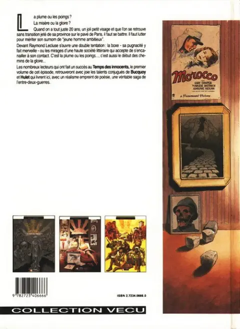 Verso de l'album Les Chemins de la gloire Tome 2 Une jeune homme ambitieux