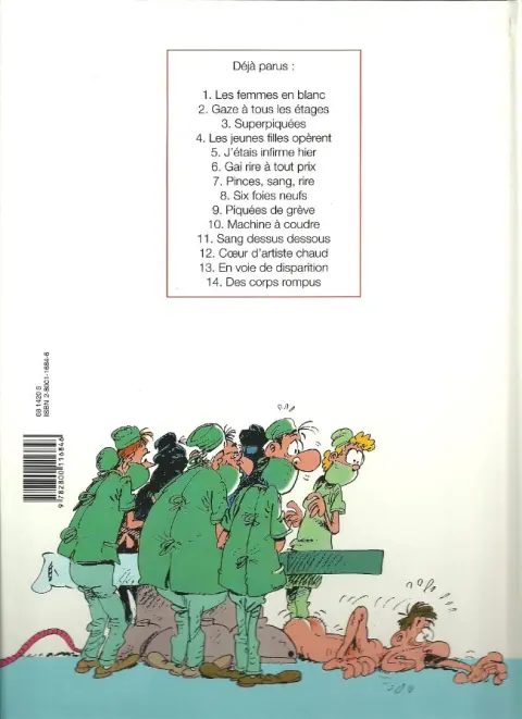 Verso de l'album Les Femmes en Blanc Tome 6 Gai rire à tout prix