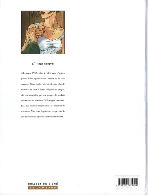 Verso de l'album L'Innocente