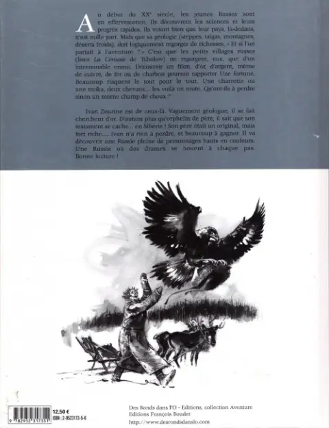 Verso de l'album Ivan Zourine Tome 1 Le testament de Sibérie