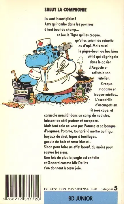 Verso de l'album La Jungle en folie Tome 2 Salut la compagnie !