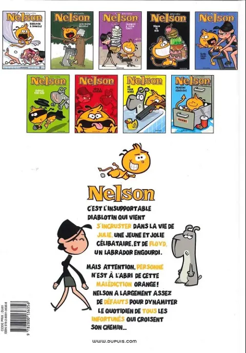 Verso de l'album Nelson Tome 3 Calamité à plein temps