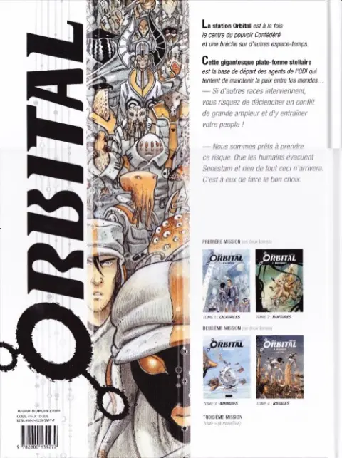 Verso de l'album Orbital Tome 2 Ruptures