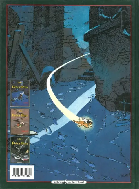 Verso de l'album Peter Pan Tome 1 Londres