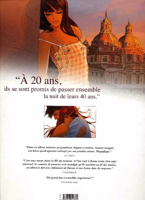 Verso de l'album Une nuit à Rome Intégrale