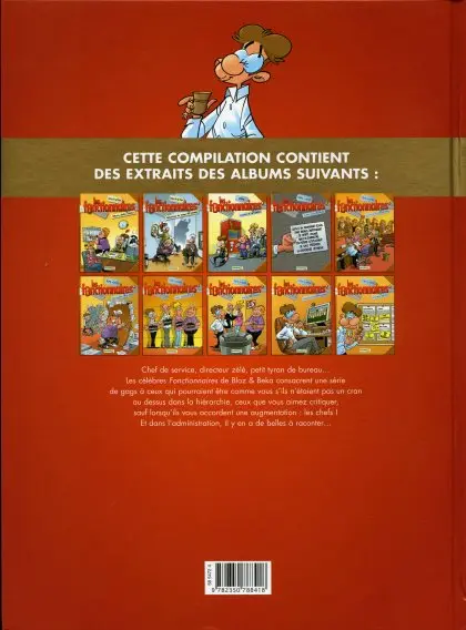 Verso de l'album Les Fonctionnaires Le petit chef