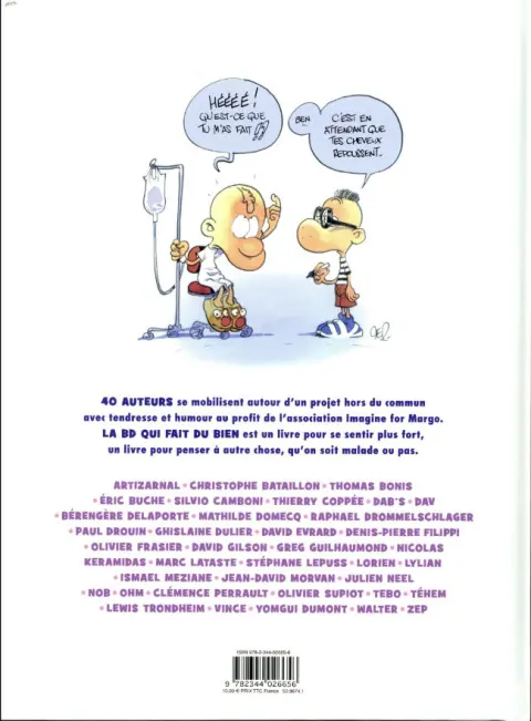 Verso de l'album La BD qui fait du bien
