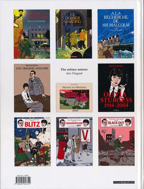 Verso de l'album Blitz Tome 3 Black Out et autres histoires du Blitz
