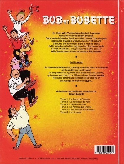 Verso de l'album Les meilleures aventures de Bob et Bobette Tome 6 Le lit volant