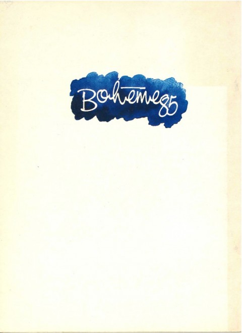 Verso de l'album La Bohême