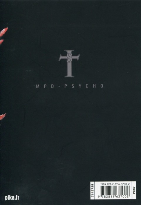 Verso de l'album MPD-Psycho - Le détective schizophrène N° 21
