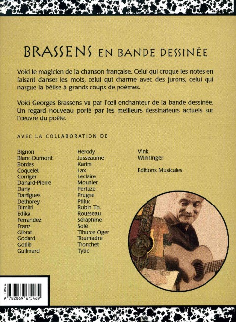Verso de l'album Brassens Intégrale