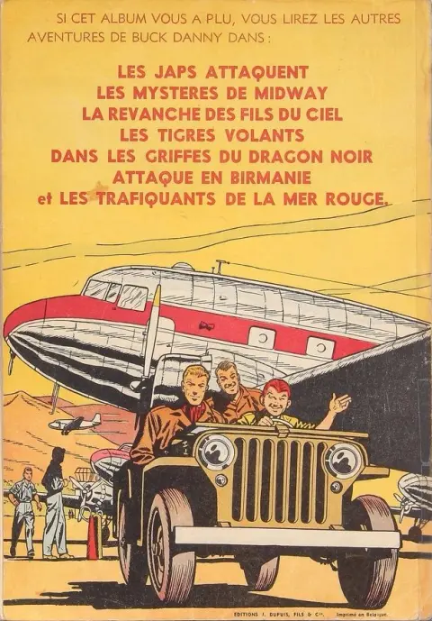 Verso de l'album Buck Danny Tome 8 Les pirates du désert