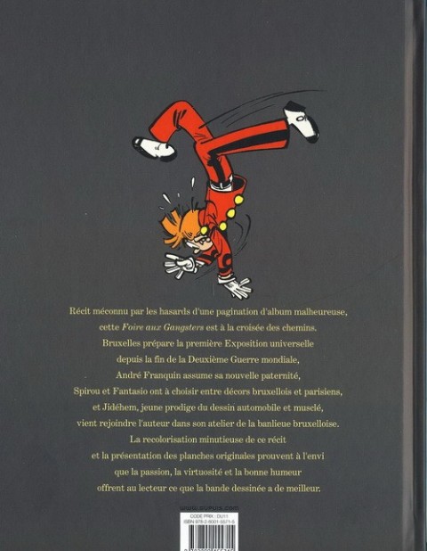 Verso de l'album Spirou et Fantasio La Foire aux gangsters