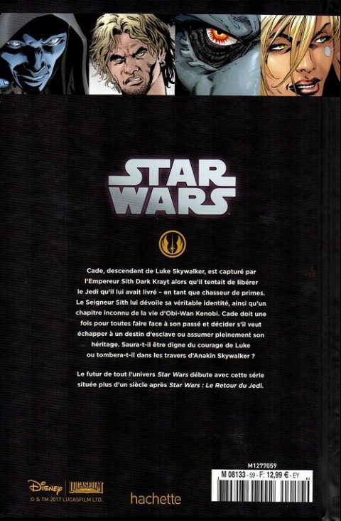Verso de l'album Star Wars - Légendes - La Collection Tome 59 Star Wars Legacy - III. Les Griffes du dragon