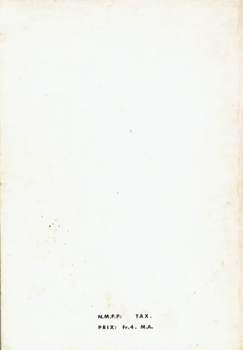 Verso de l'album Strange Album N° 9