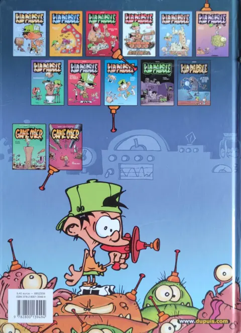 Verso de l'album Kid Paddle Tome 11 Le retour de la momie qui pue qui tue