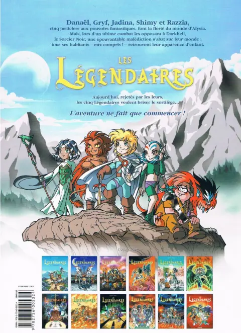 Verso de l'album Les Légendaires Tome 7 Aube et Crépuscule