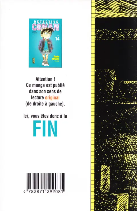 Verso de l'album Détective Conan Tome 14