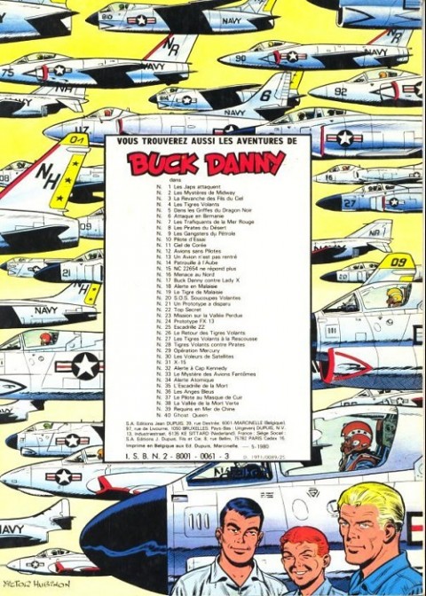 Verso de l'album Buck Danny Tome 24 Prototype FX-13