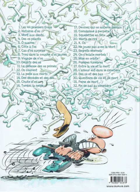 Verso de l'album Pierre Tombal Tome 16 Tombe, la neige
