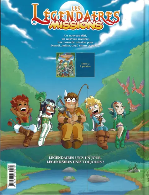 Verso de l'album Les Légendaires - Missions 1 Le réveil du Kilimanchu