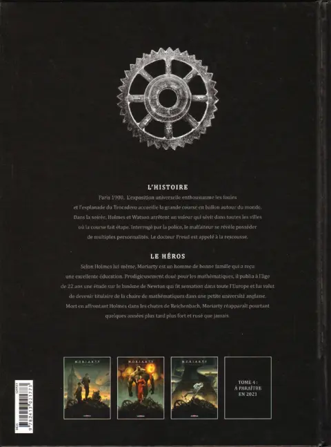 Verso de l'album M.O.R.I.A.R.T.Y Tome 3 Le Voleur aux cent visages 1/2