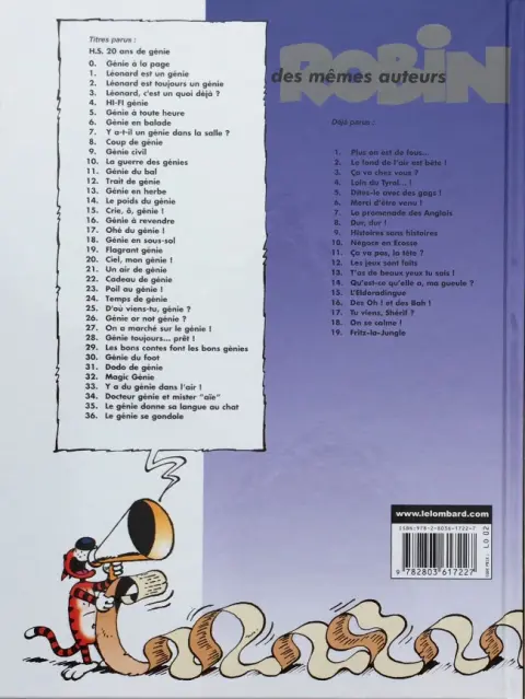 Verso de l'album Léonard Tome 24 Temps de génie