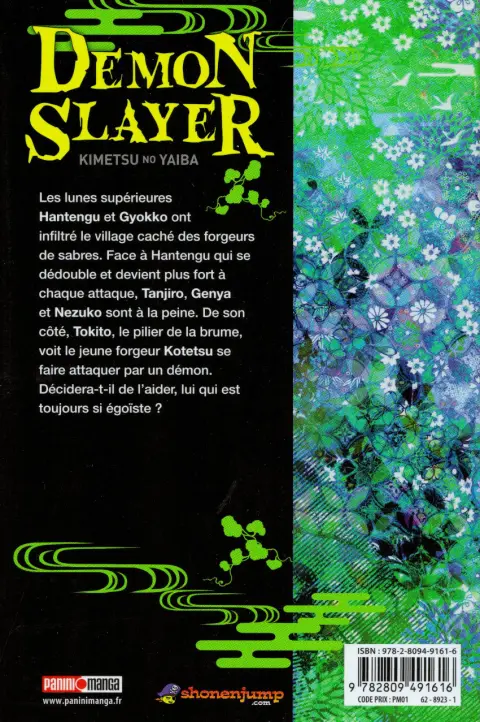 Verso de l'album Demon Slayer - Kimetsu no yaiba 13