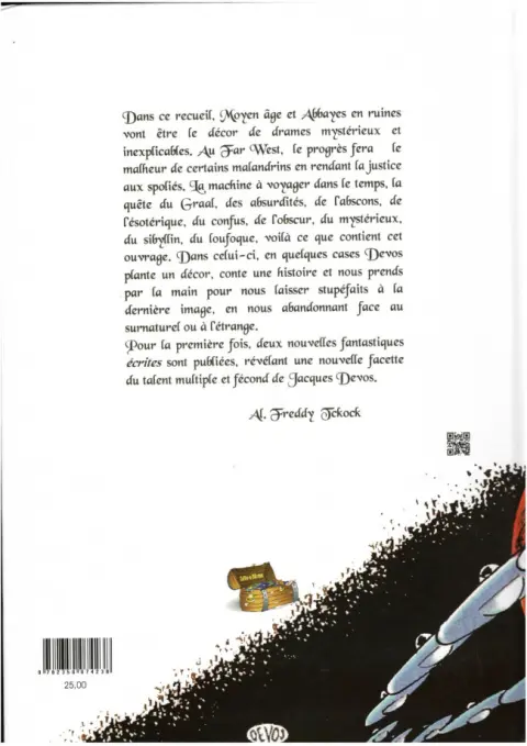 Verso de l'album Histoires étranges et insolites
