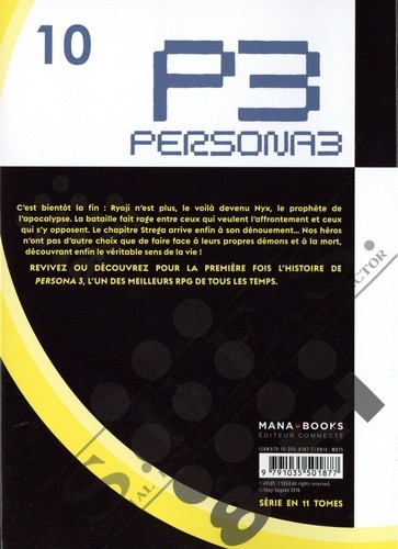 Verso de l'album Persona 3 10