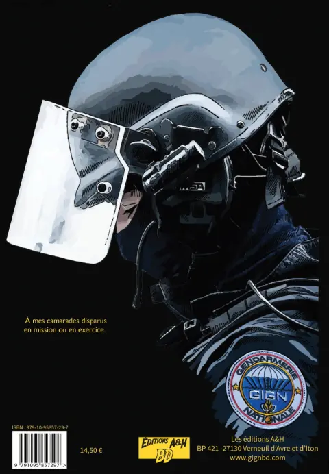 Verso de l'album GIGN la BD 2