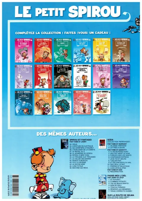 Verso de l'album Le Petit Spirou Tome 4 C'est pour ton bien !