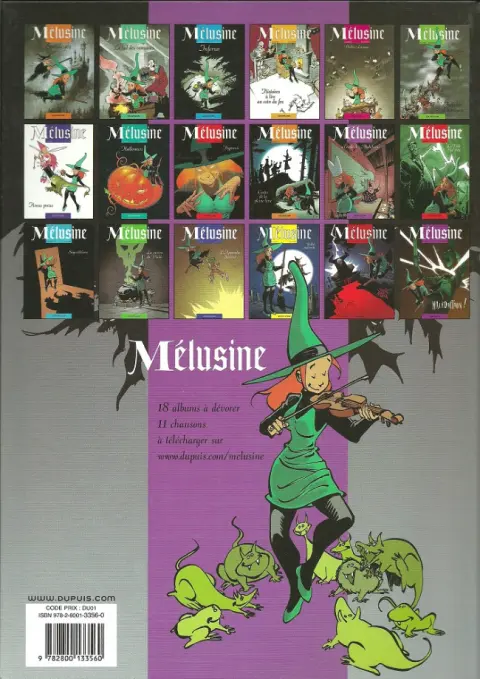Verso de l'album Mélusine Tome 11 Mélusine à l'école des Maléfices