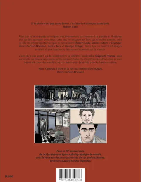 Verso de l'album Magnum Génération(s)