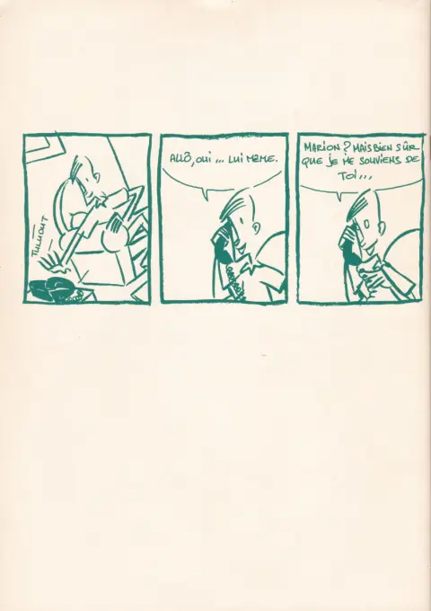 Verso de l'album L'huile sur le feu