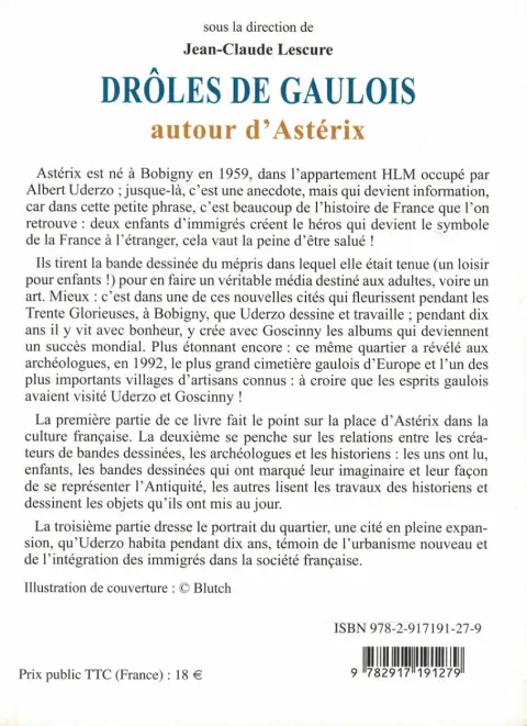 Verso de l'album Drôles de Gaulois Autour d'Astérix