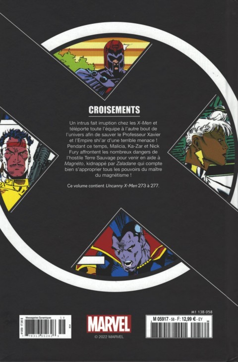 Verso de l'album X-Men - La Collection Mutante Tome 58 Croisements