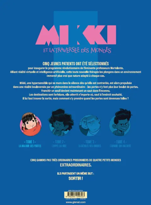 Verso de l'album Mikki et la traversée des mondes Tome 1 La maladie des portes