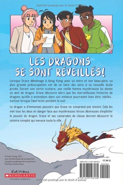 Verso de l'album La cité des dragons Tome 1 La tempête de l'éveil