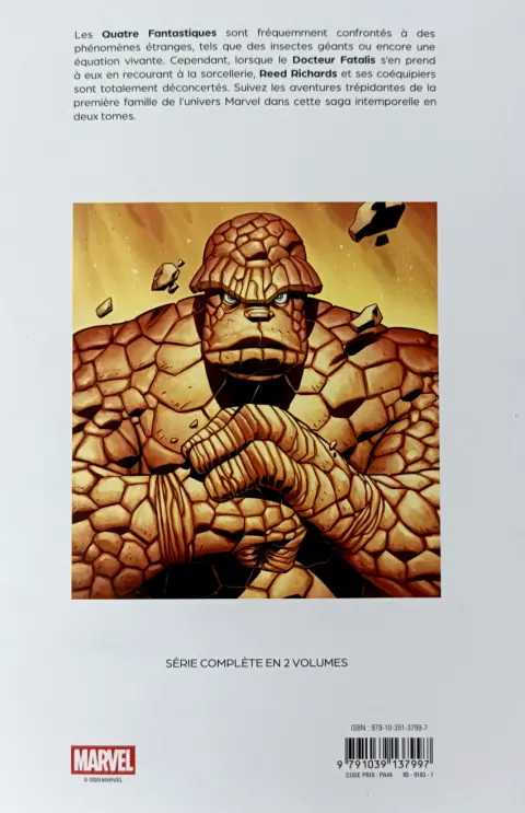 Verso de l'album Fantastic Four Tome 1 L'appel des ténèbres