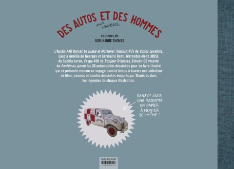 Verso de l'album Des Autos et des Hommes