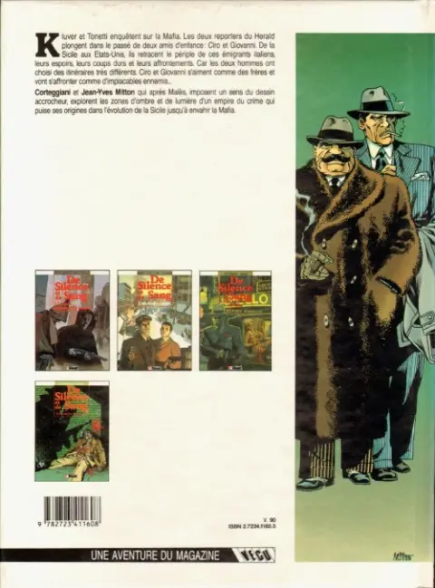 Verso de l'album De silence et de sang Tome 4 Les vêpres siciliennes