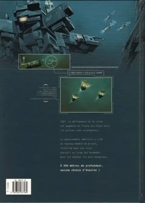 Verso de l'album Deepwater Prison Tome 1 Constellation