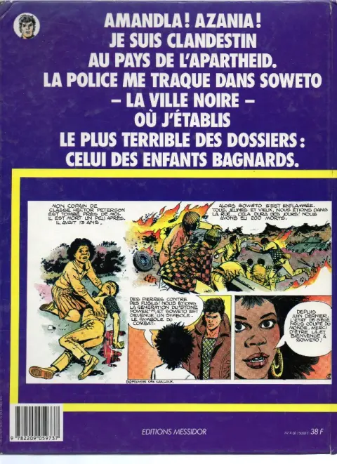 Verso de l'album Docteur Justice Tome 7 Amandla ! Apartheid : des enfants en prison