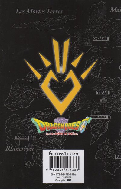 Verso de l'album Dragon Quest - La quête de Daï Tome 6 L'impitoyable flazzard !!