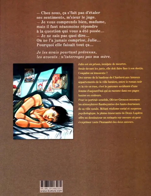 Verso de l'album La Femme accident Edition intégrale