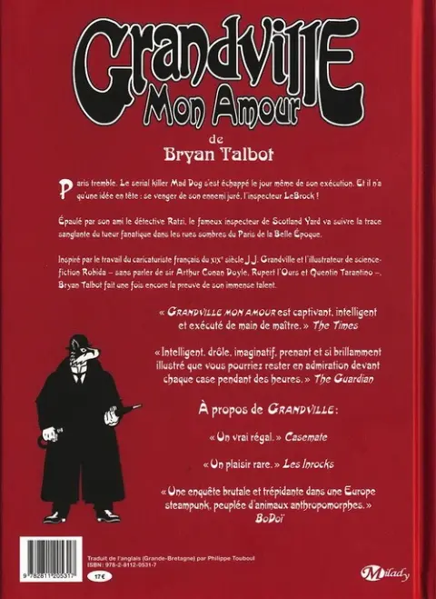 Verso de l'album Grandville Tome 2 Mon amour