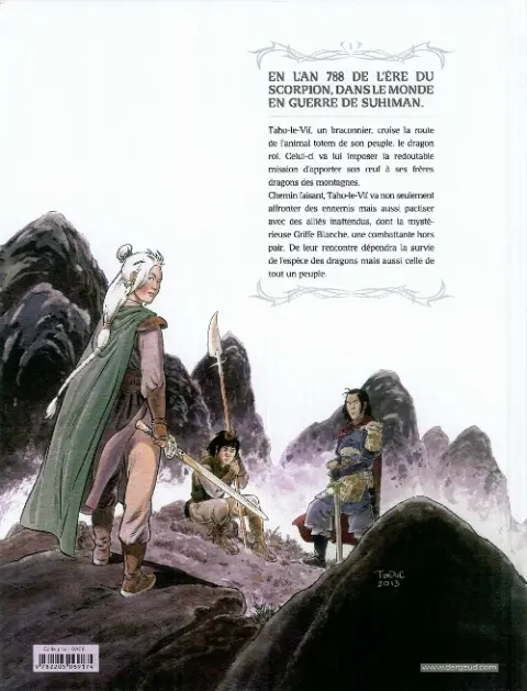 Verso de l'album Griffe Blanche Tome 1 L'œuf du Dragon Roi