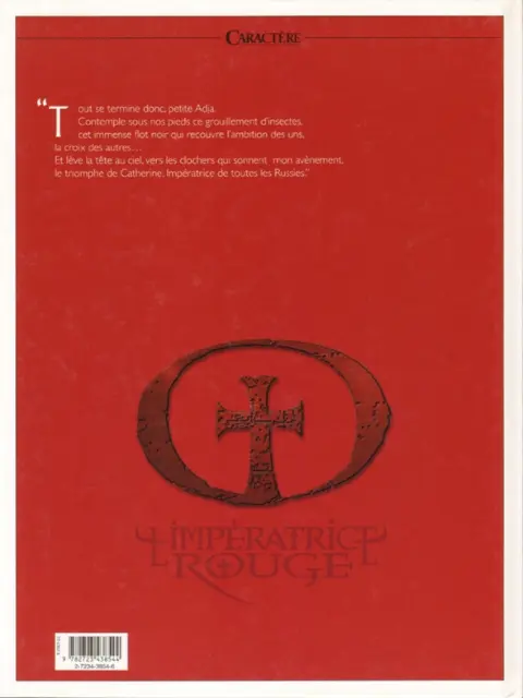 Verso de l'album L'Impératrice rouge Tome 4 Les grands cachalots